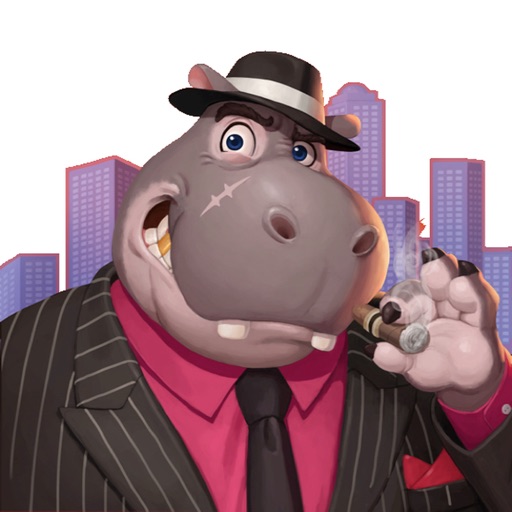 Hippo Gangster Stickers icon