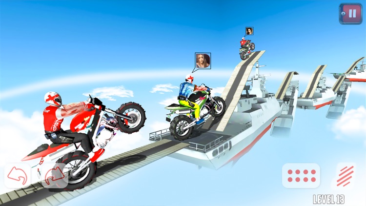 Dirtbike Roof Top Racing Game screenshot-0