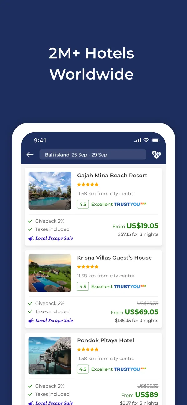 Screenshot #2 pour Travala: Book Travel Deals