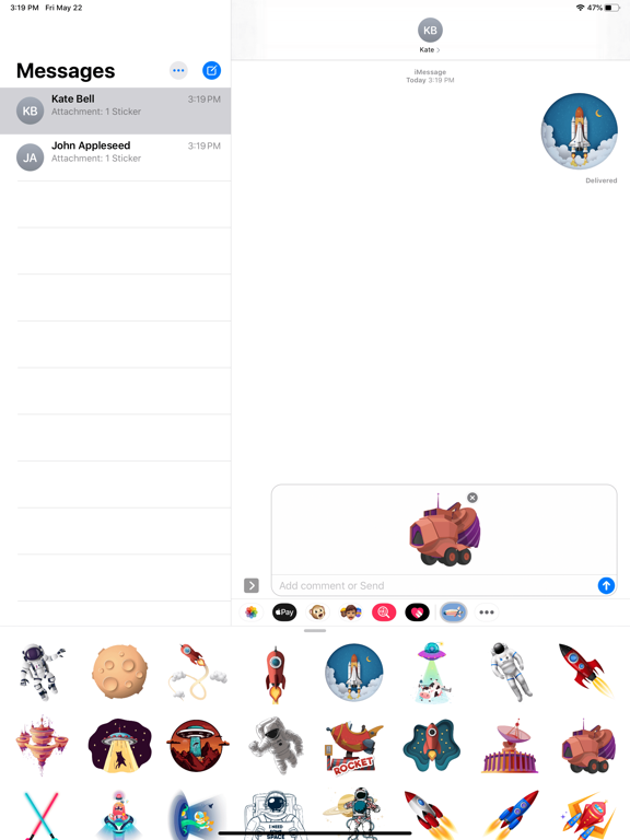 Screenshot #4 pour Galaxy Star Battle Stickers