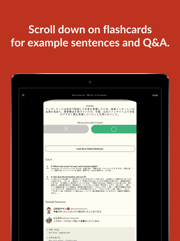 Japanese Flashcards – Manabi iPad screenshot 4 - Education app