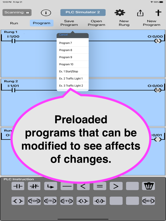 PLC Simulator 2, Ladder Logic iPad screenshot 7 - Utilities app