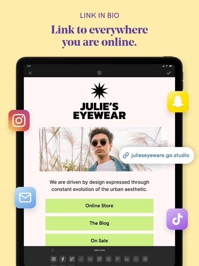 GoDaddy Studio for Business Screenshot