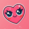 Love and Heart Stickers-Emojis - iPadアプリ