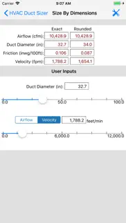 hvac duct sizer iphone images 3