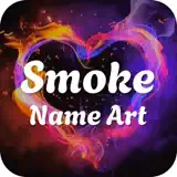 AI Smoke Name Photo Art Editor - App Icon