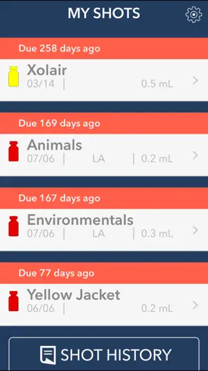 Visionary Allergy Tracker screenshot 1
