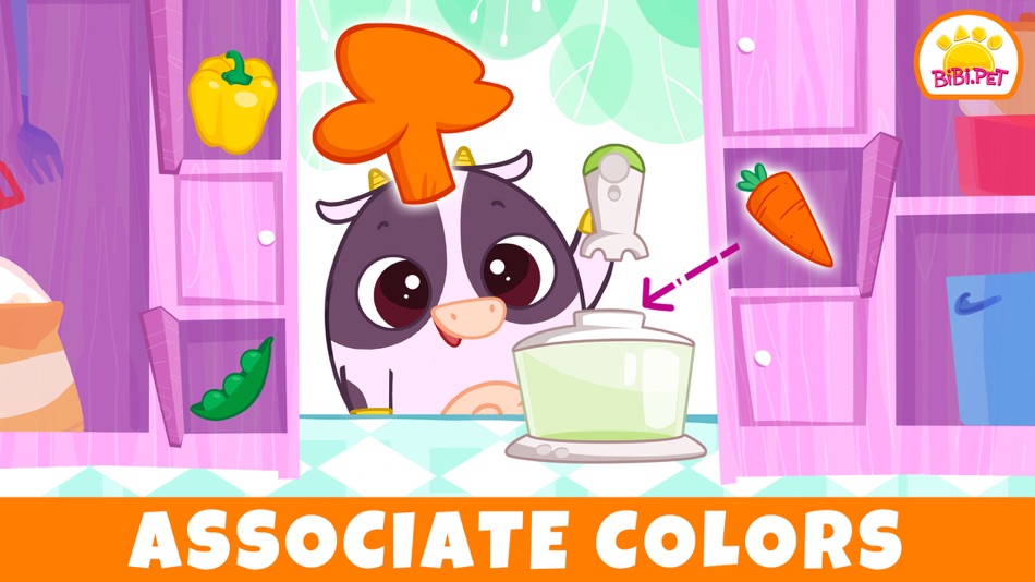 #4. Bibi Toddler Learning Games 2+ (iOS) 由: Bibi.Pet - Toddlers Games - Colors and Shapes