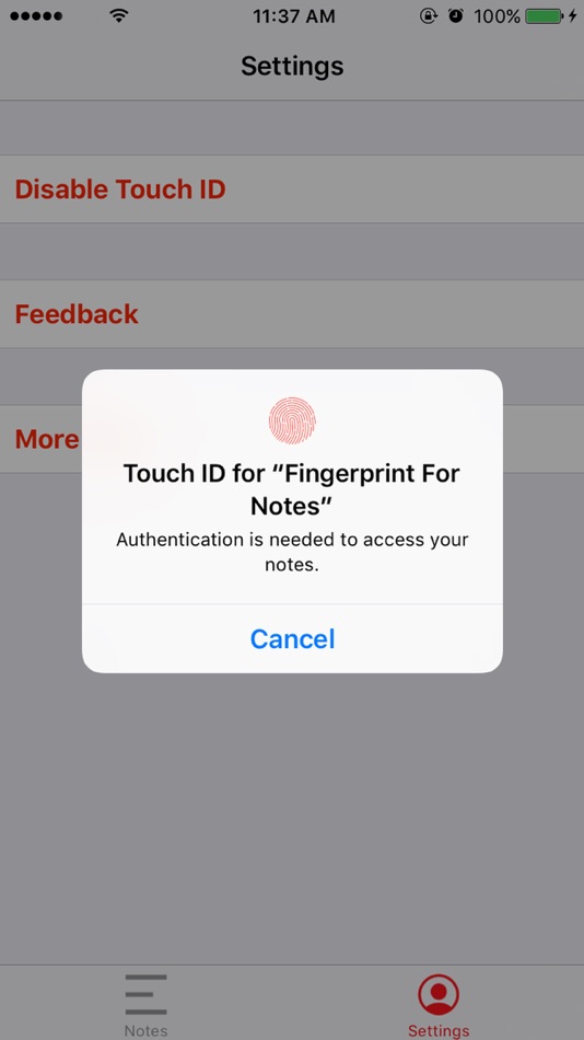 #1. Biometric Notes (iOS) بواسطة: Mohammad Masri