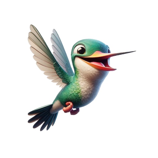 Happy Hummingbird Stickers