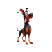 Goofy Dobermann Stickers