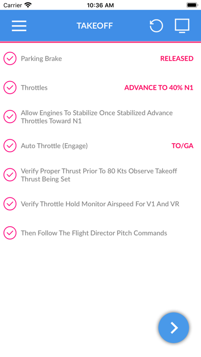 Boeing 737 NGX Checklist Screenshot
