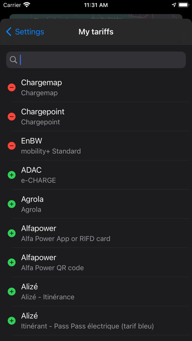 Chargeprice Screenshot