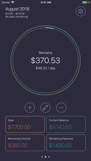 Spendable - Managing Balance screenshot 1