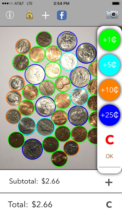 Screenshot #2 pour Photo Coin Counter (Photocoin)