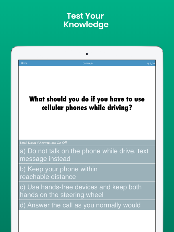 DMV Driving Permit Test Prep iPad screenshot