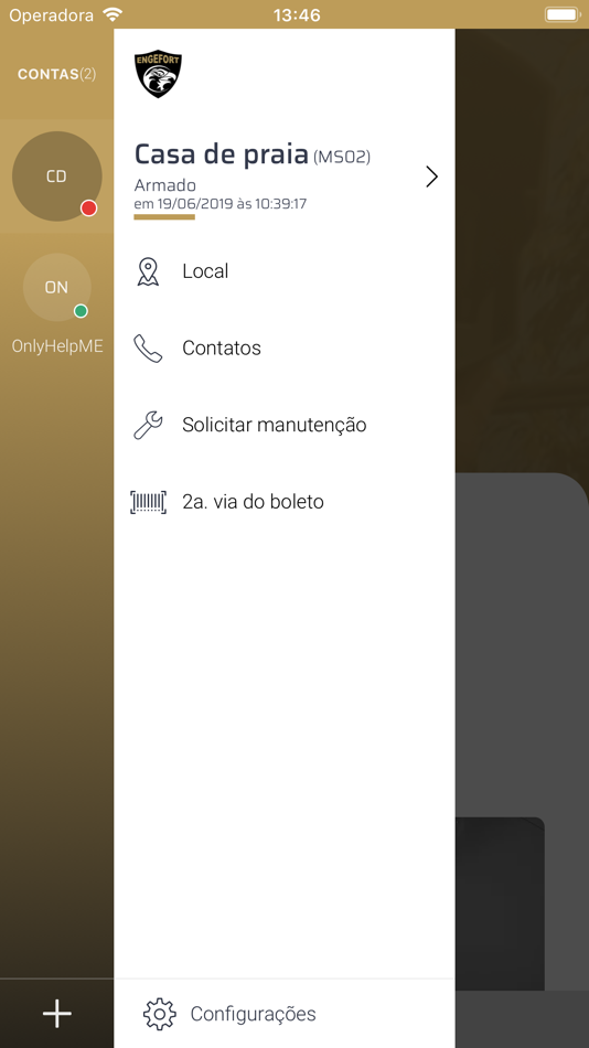 #2. Engefort Alarme e Câmera (iOS) By: Engefort Sistema Avancado de Seguranca Ltda