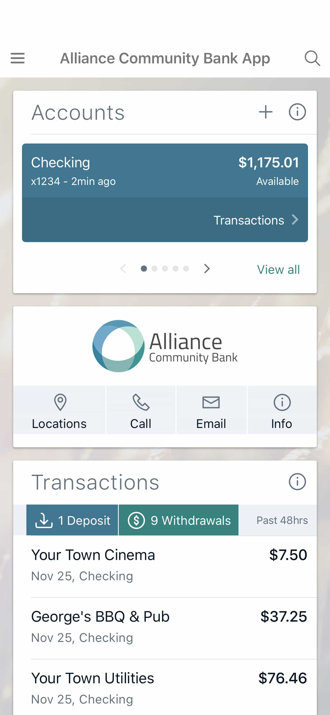 Alliance Community Bank App screenshot 4