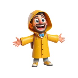Raincoat Man Stickers