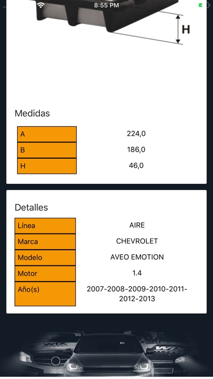 WIX FILTERS ANDINA & CCA screenshot-3