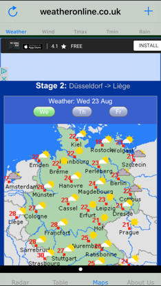 Météo Tour France screenshot 3