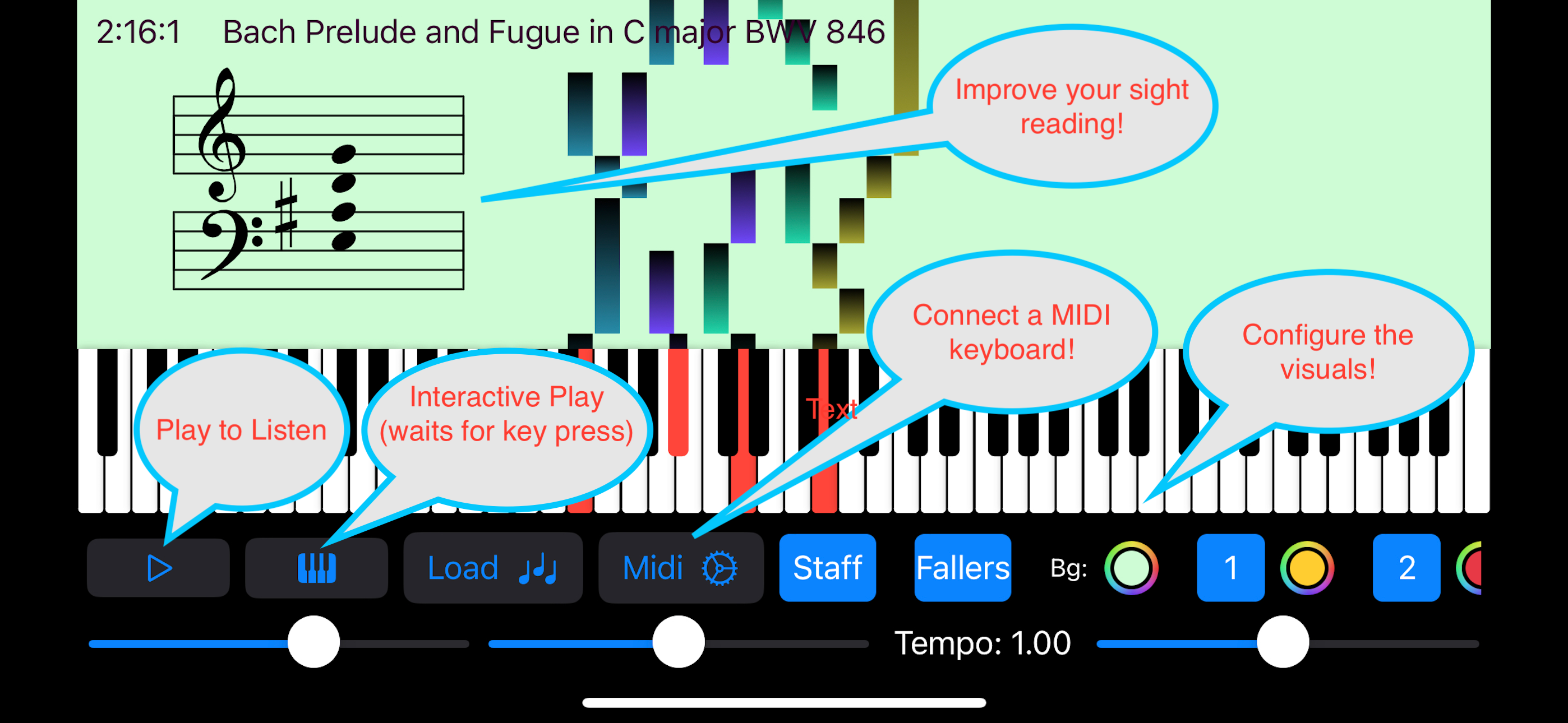 Falling Notes Piano Trainer