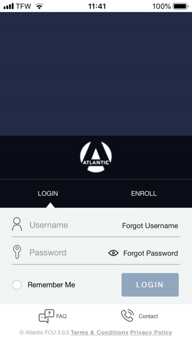 Atlantic FCU Visa Screenshot