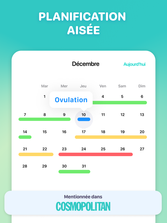 Screenshot #5 pour Cycles : Règles et ovulation