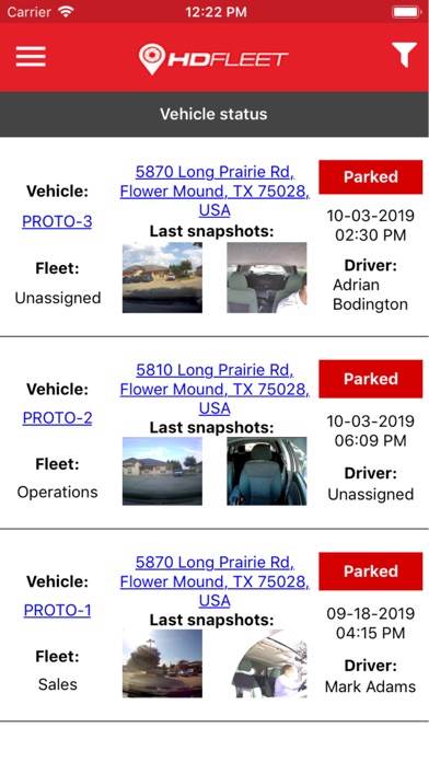 HDFleet iPhone screenshot 2 - Navigation app