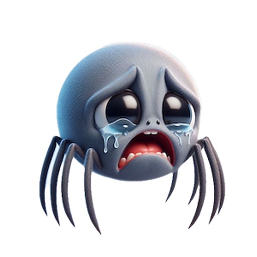 Sad Spider Stickers