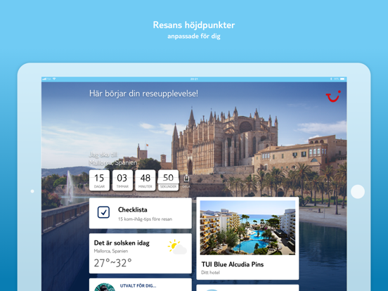 TUI Sverige boka flyg & hotell iPad screenshot 2