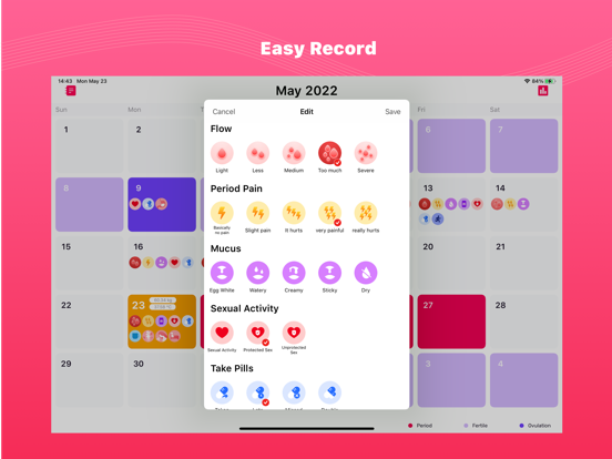 Screenshot #6 pour Period Tracker: Cycle Calendar