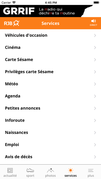 App screenshot