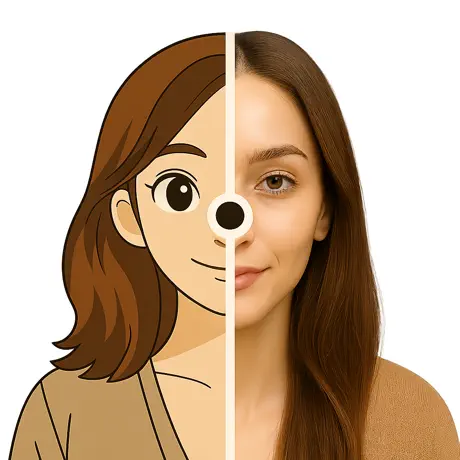 Anime Cartoon AI Icon