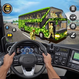 Screenshots (6) Army Bus Driving Games 3D
