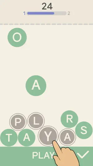 Letter Drop Word Puzzle Game screenshot 1