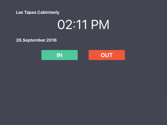 MaxiManage Staff Clock In-Out iPad screenshot