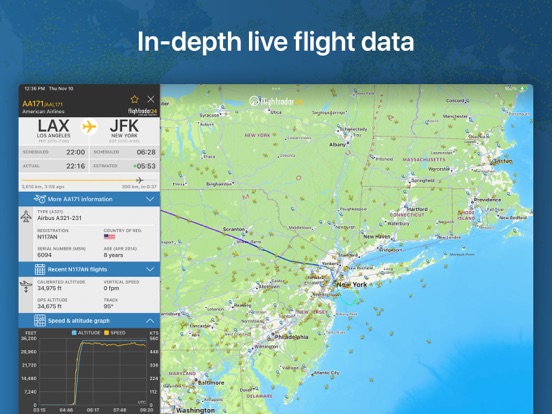 Flightradar24 | Flight Tracker iPad app afbeelding 10
