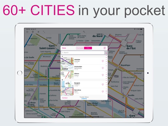 City Rail Map - Travel Offline iPad screenshot 2 - Travel app