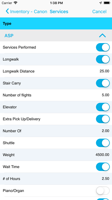 Voxme Inventory Screenshot