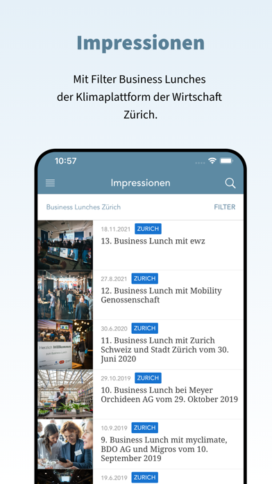 Klimaplattform der Wirtschaft Screenshot