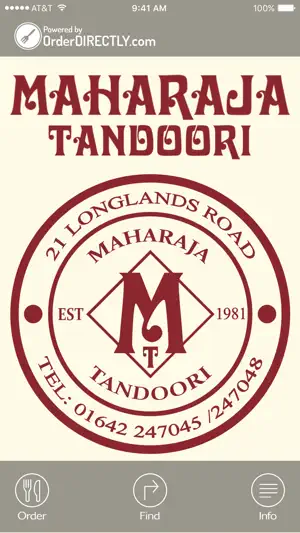 Maharaja Tandoori, Longlands screenshot 1