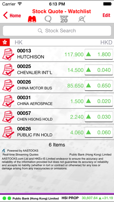 PBHK Stock Trading Screenshot