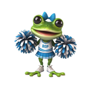 Cheerleader Frog Stickers