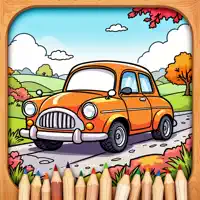 Magic cars coloring book game