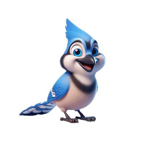 Happy Blue Jay Stickers icon