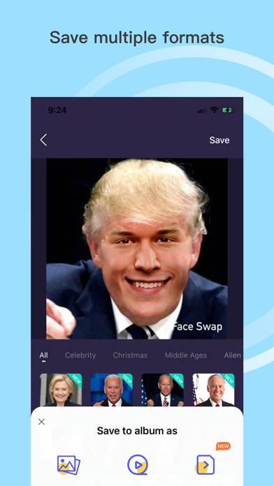 AI Face Swap App Celeb Replace Screenshot