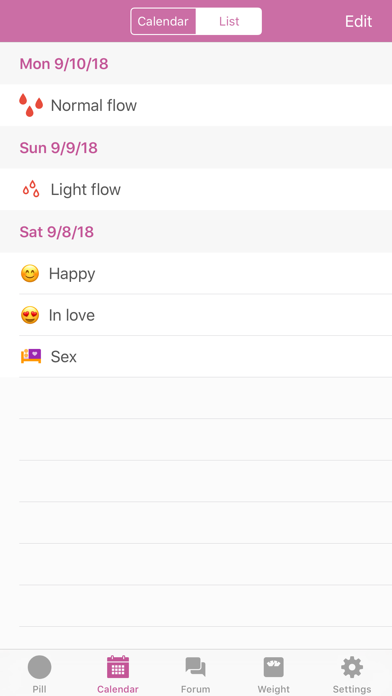 BC Pill Reminder Screenshot