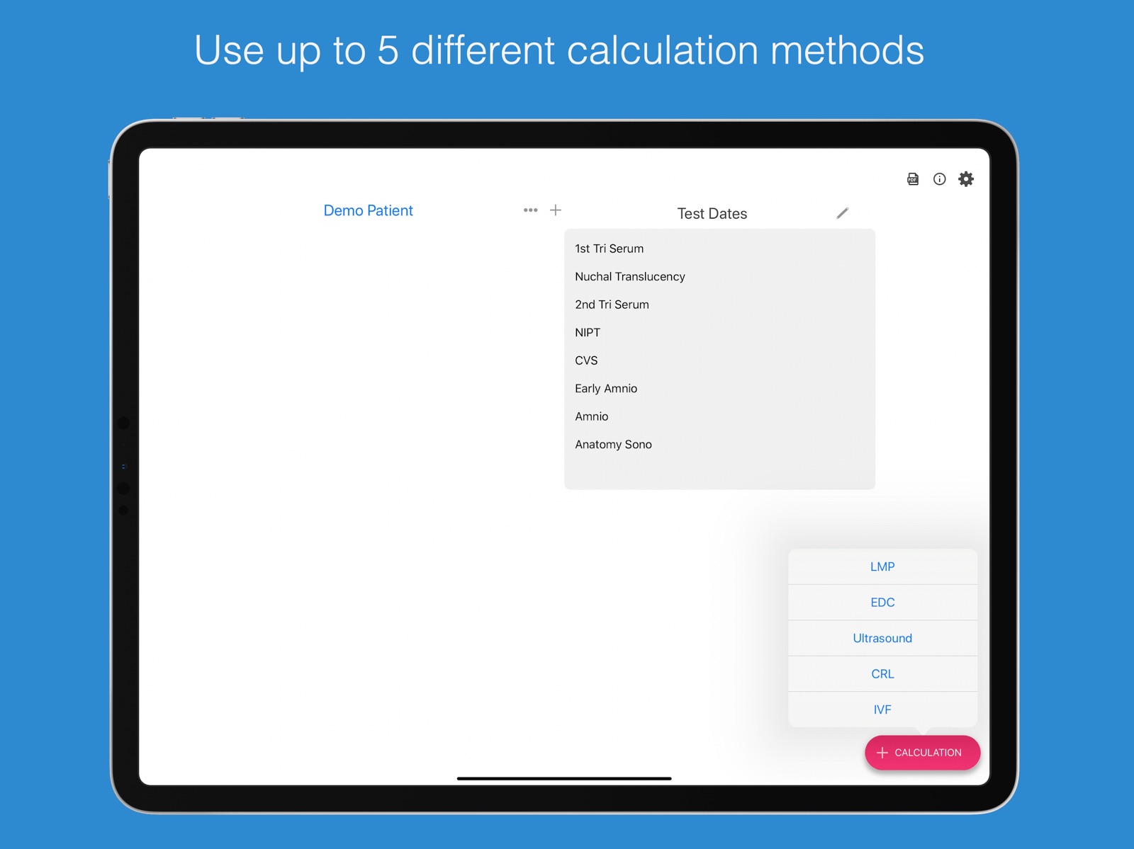 OB Calc (cloud) ipad screenshot 1