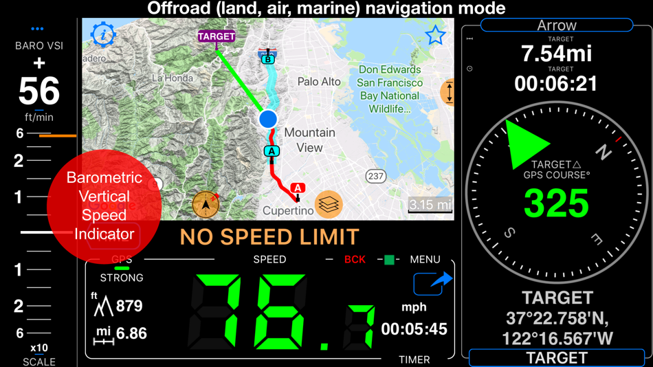 #9. Speedometer 55 Pro. GPS kit. (iOS) De: Stanislav Dvoychenko